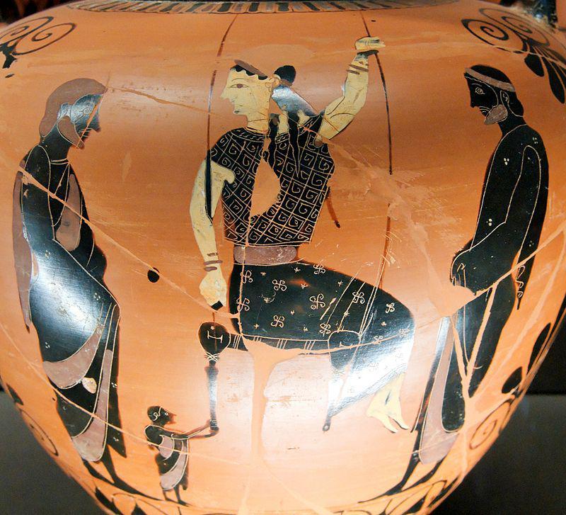 古希腊女人在荡秋千,约公元前525年