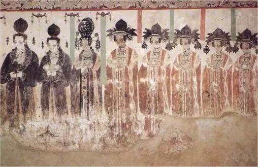 五代 回鹘女供养人像 莫高窟第61窟壁画