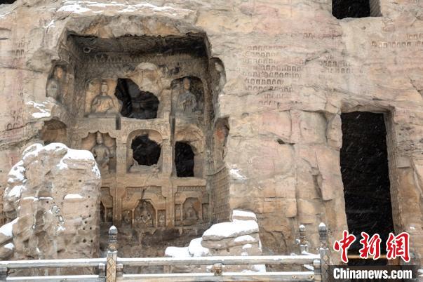 云冈石窟第16窟外景 云冈研究院供图 云冈石窟第16窟外景 云冈研究院供图